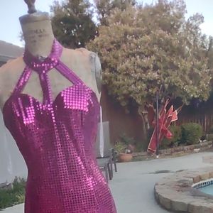 Formal USA made dress , vintage Roberts evening dress